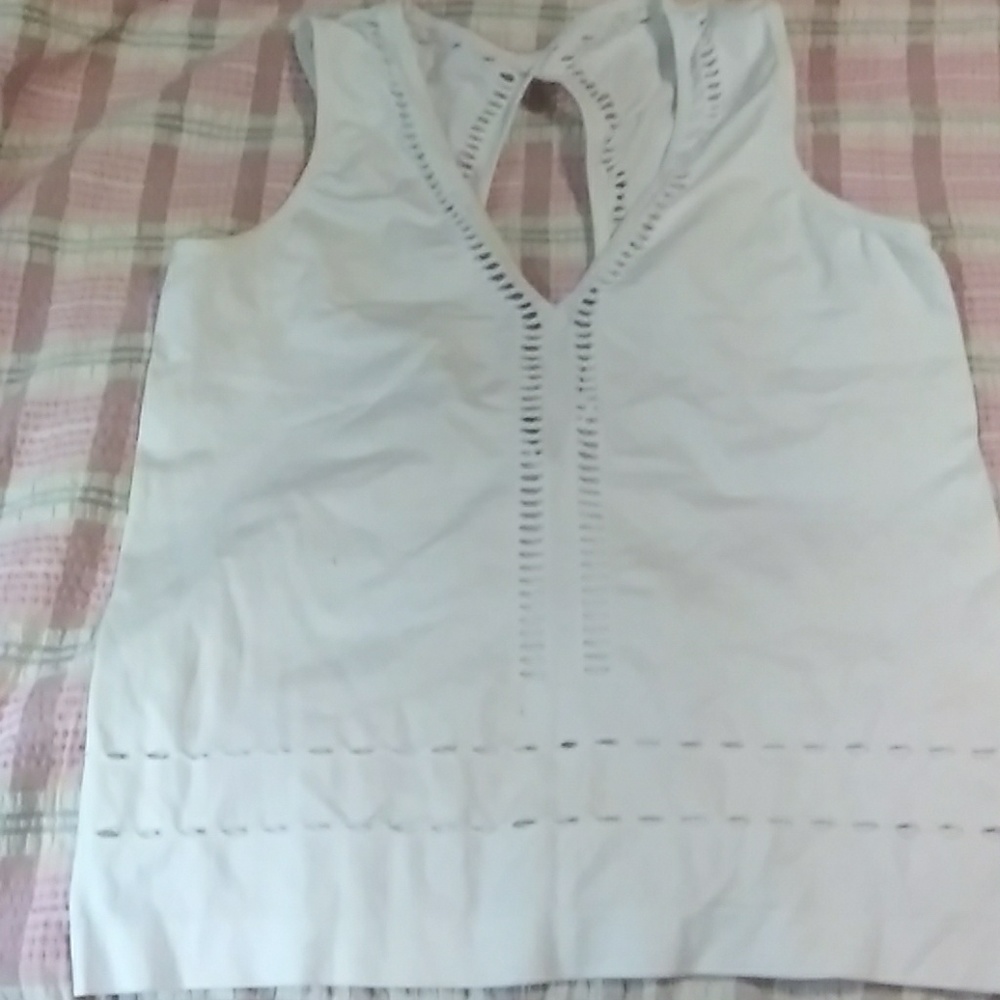 Fabletics White sleeveless exercise top
